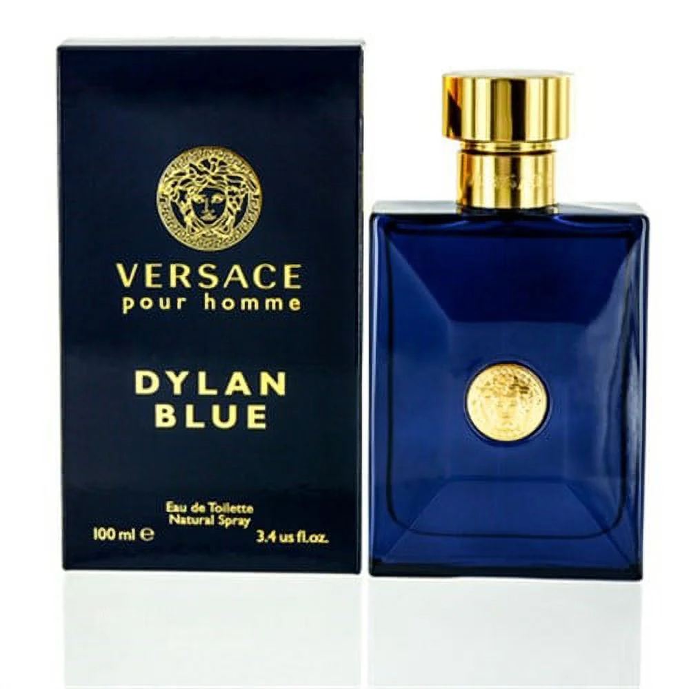 Dylan Blue by Versace Pour Homme Eau de Toilette Spray 3.4 oz (Pack of 4)