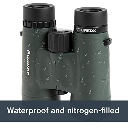 Celestron – Nature DX 8x42 Binoculars – Outdoor and Birding Binocular – Fully Multi-Coated with BaK-4 Prisms – Rubber Armored – Fog & Waterproof