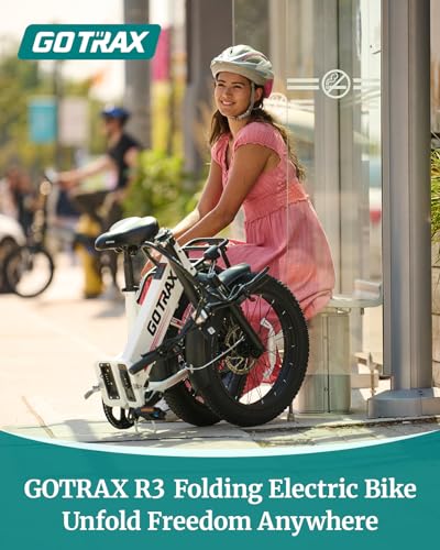 Gotrax 20" Folding Electric Bike with 55 Miles (Pedal-assist1) by 48V Battery, 20Mph Power by 500W, Smart LCD Display and 5 Pedal-Assist Levels