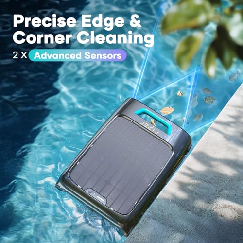 AIPER Surfer S2 Robotic Solar Pool Skimmer with APP Support, 24/7 Cleaning, Dual Charging Modes, Smart Obstacle Avoidance
