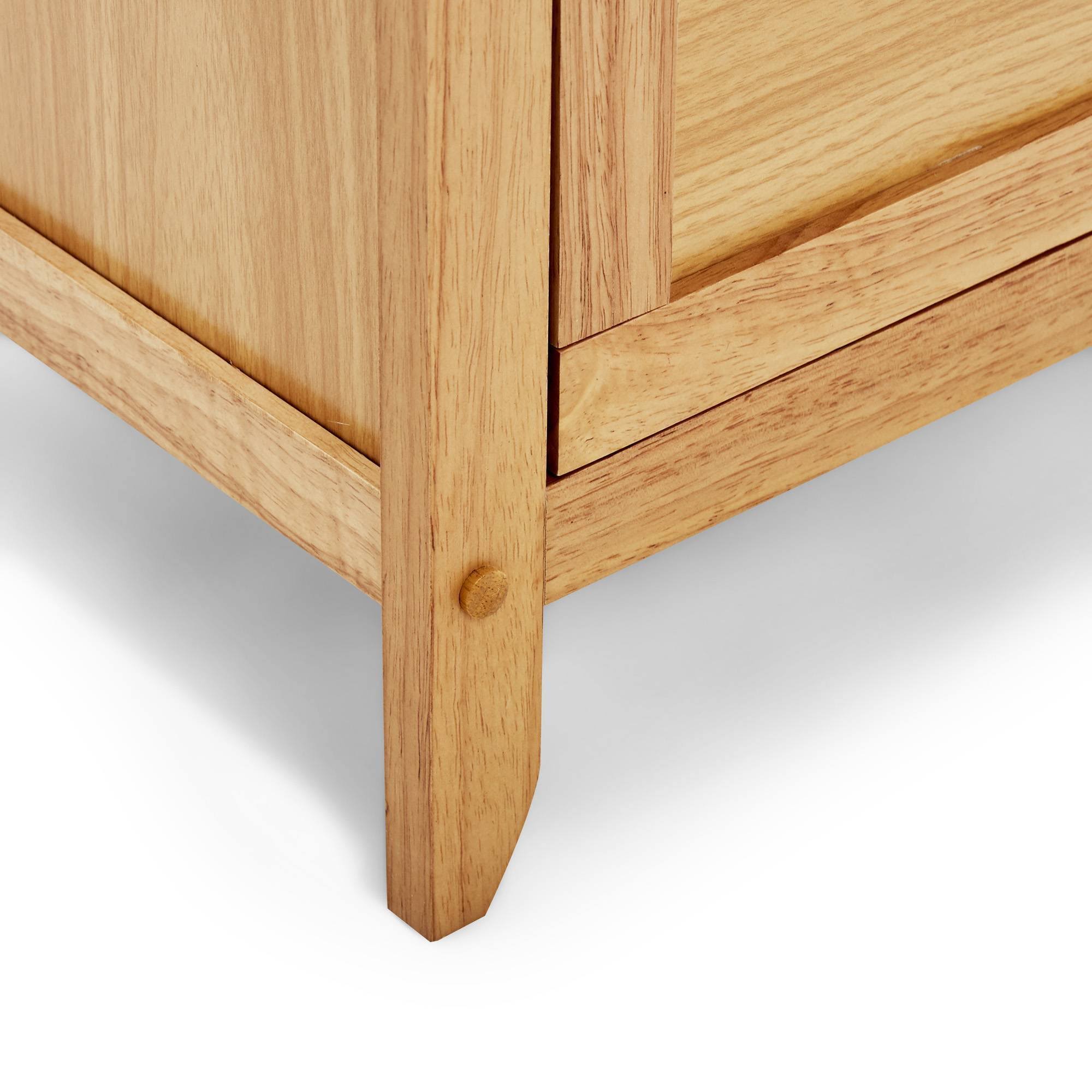 ClickDecor Alcott Side Table with Single Drawer and Storage Cabinet - Brown