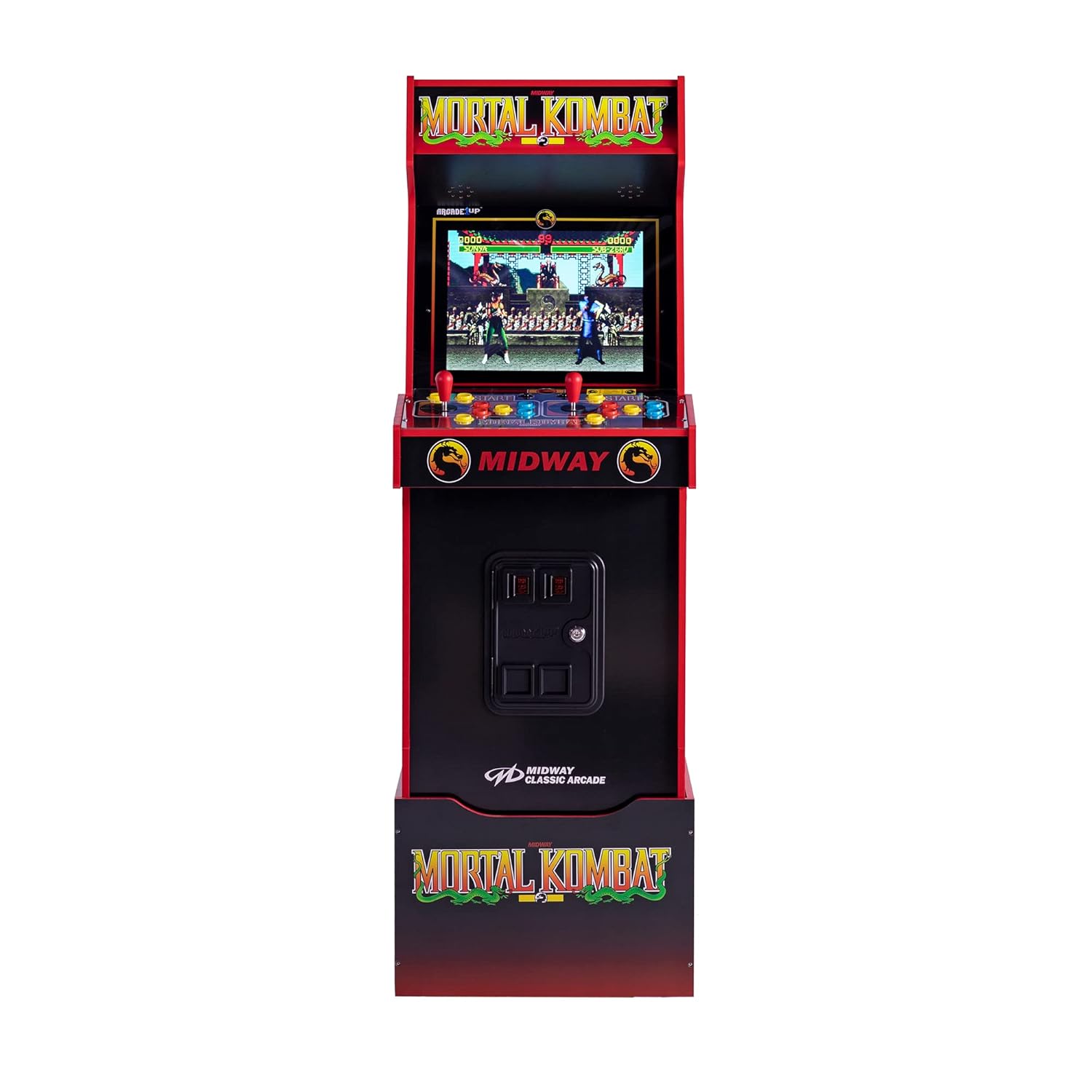 Arcade1Up Mortal Kombat Arcade Machine, Midway Legacy 30th Anniversary Edition for Home - 14 Classic Games