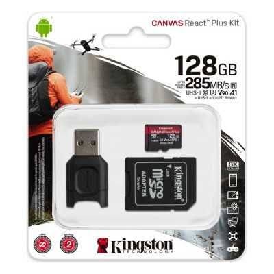 Kingston 128GB Canvas React Plus UHS-II microSDXC Memory Card