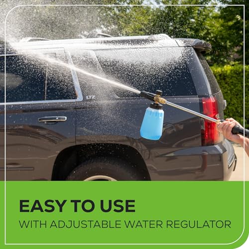 Greenworks 3000 PSI Pressure Washer (2.0 GPM Max) with Foam Cannon – Easily Remove Dirt and Grime on Siding, Fences, Patios,