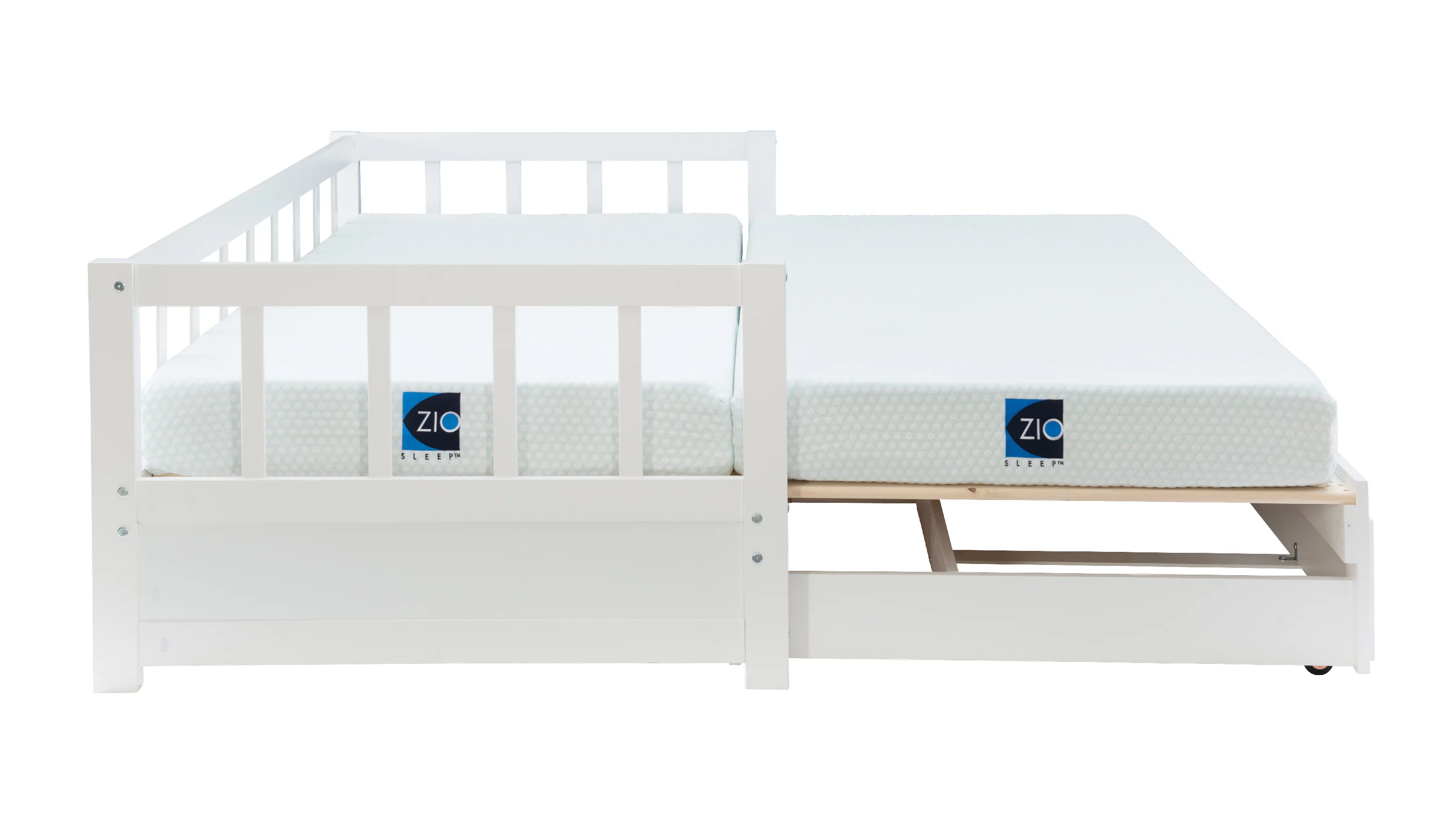 Galewood 2-Drawer Convertible Twin to King Daybed, White