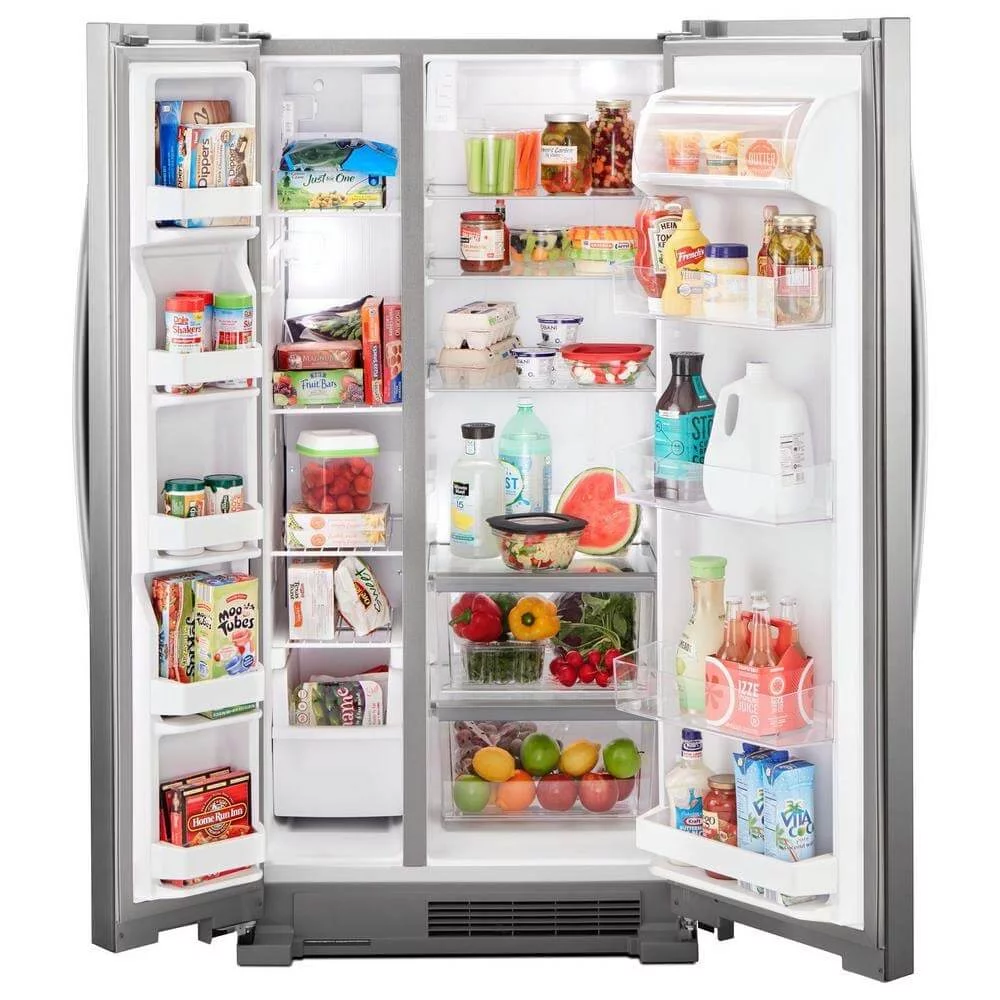 WHIRLPOOL WRS312SNHM  SIDE BY SIDE FREESTANDING REFRIGERATOR White