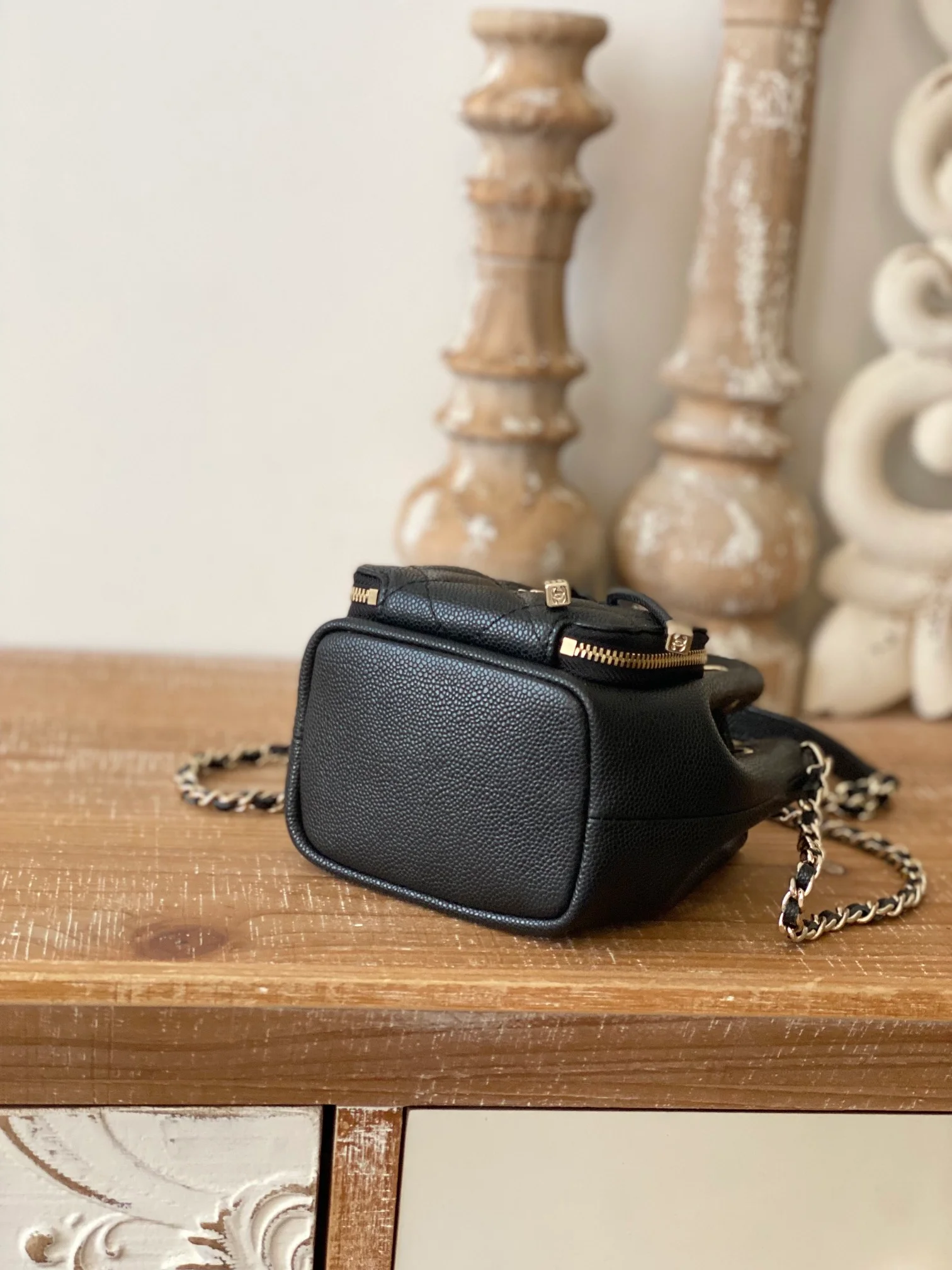 Chanel Mini Bucket Bag With Strap Black For Women, Women&rsquo;s Bags 4.9in/12.5cm