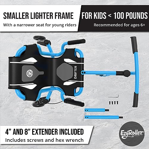 EzyRoller New Drifter-X Ride on Toy for Ages 6 and Older, Up to 150lbs. - Black