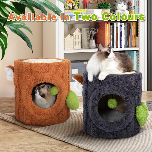 Super Large Cat Tree for Indoor Cats, All-in-One Tall Cats Tower with Scratching Post