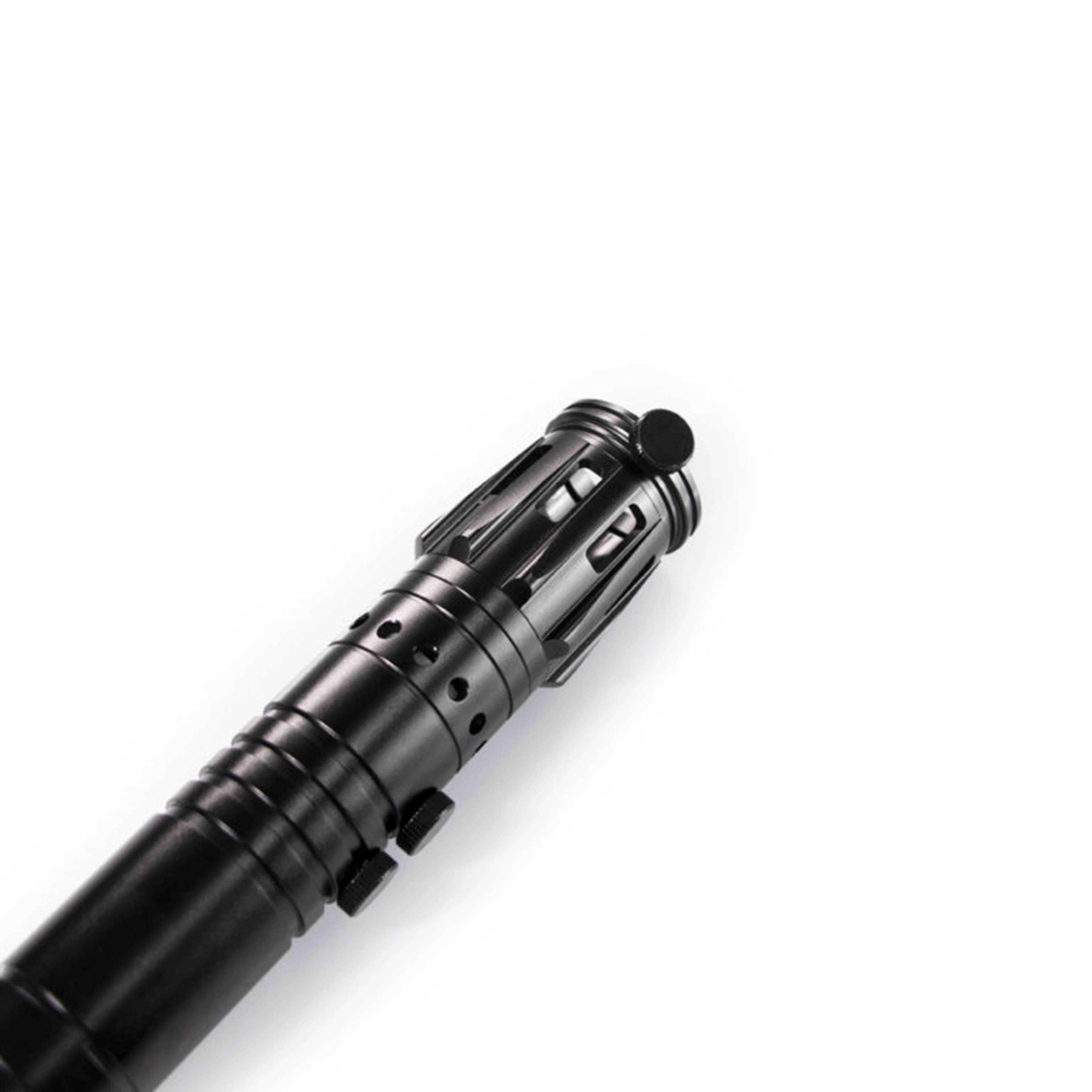 ZiaSabers DM Mini Neopixel Lightsaber with Xenopixel 2.0 Soundboard - Realistic Metal Black Hilt Star Wars Lightsaber