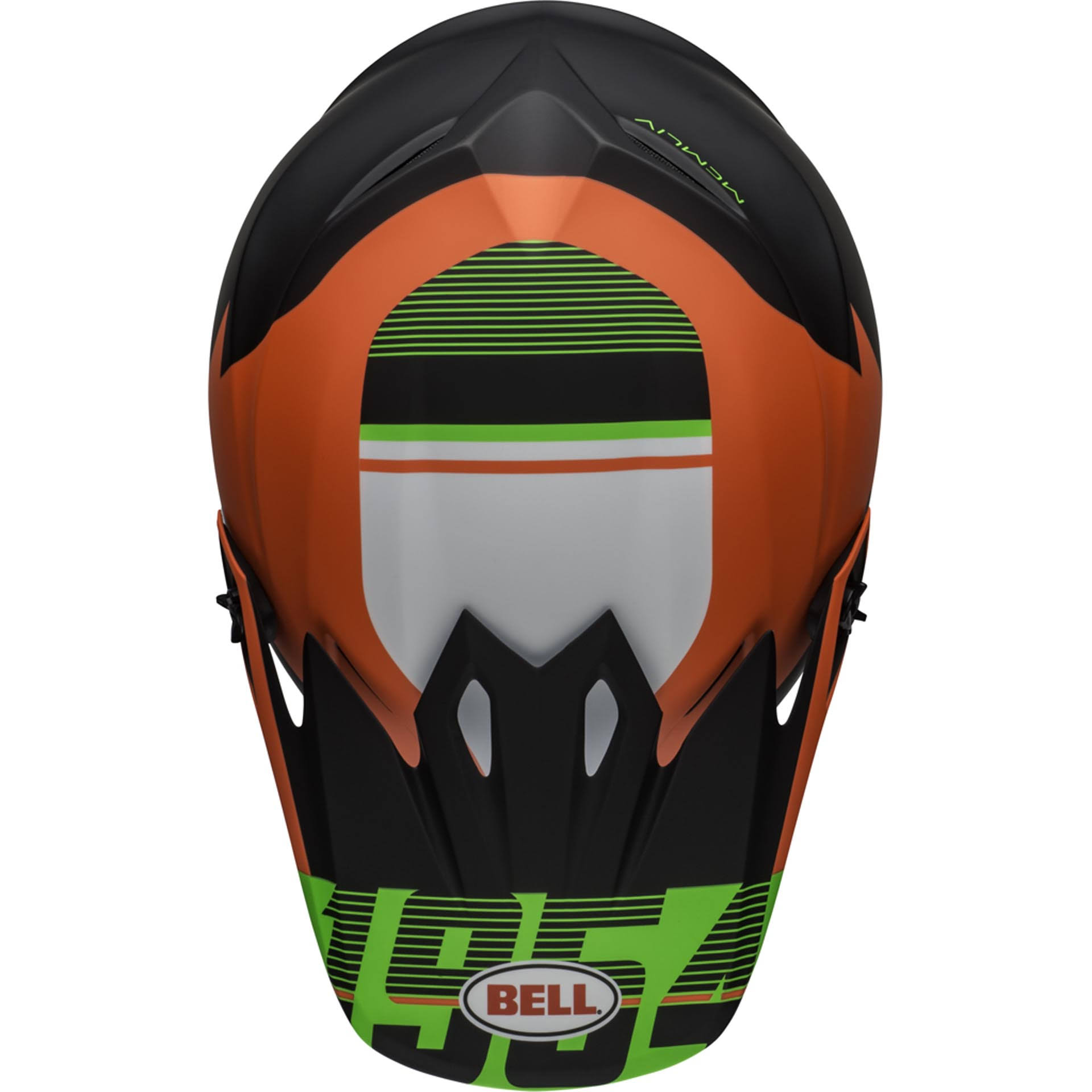 Bell MX-9 MIPS Strike Helmet Infrared/Green/Black S