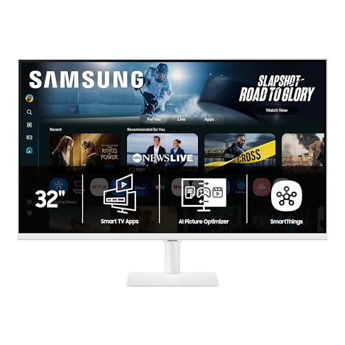 Samsung 43&rdquo; Smart Monitor M7 (M70F) 4K UHD Display, Samsung Vision AI, Smart TV Apps, Gaming Hub, USB-C, HDMI and USB-A, Black, LS43FM702UNXZA