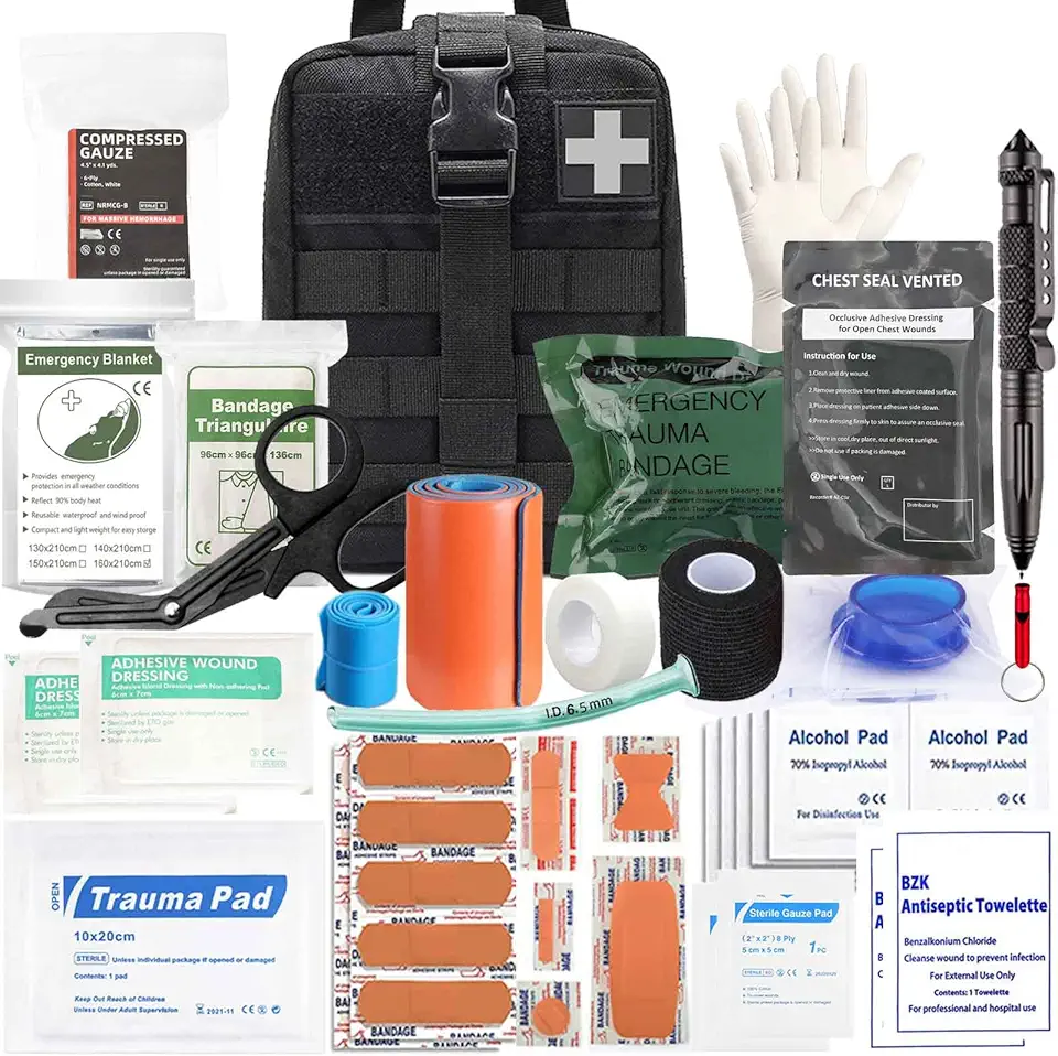 Sponsored Ad - Ifak Trauma Kit, 74 Piece Upgrade Tactical First Aid Supplies