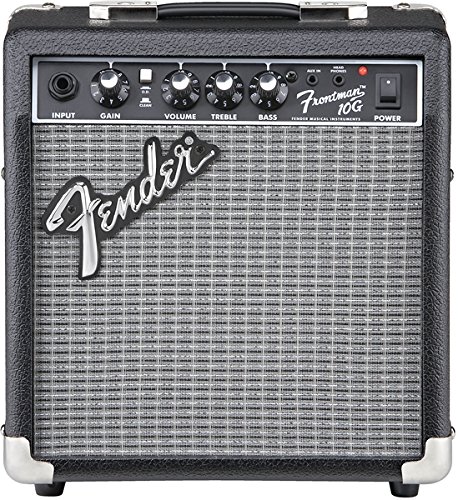 Fender Frontman 10G Guitar Combo Amplifier - Black Bundle with Cable and Austin Bazaar Exclusive 12-Pack Picks