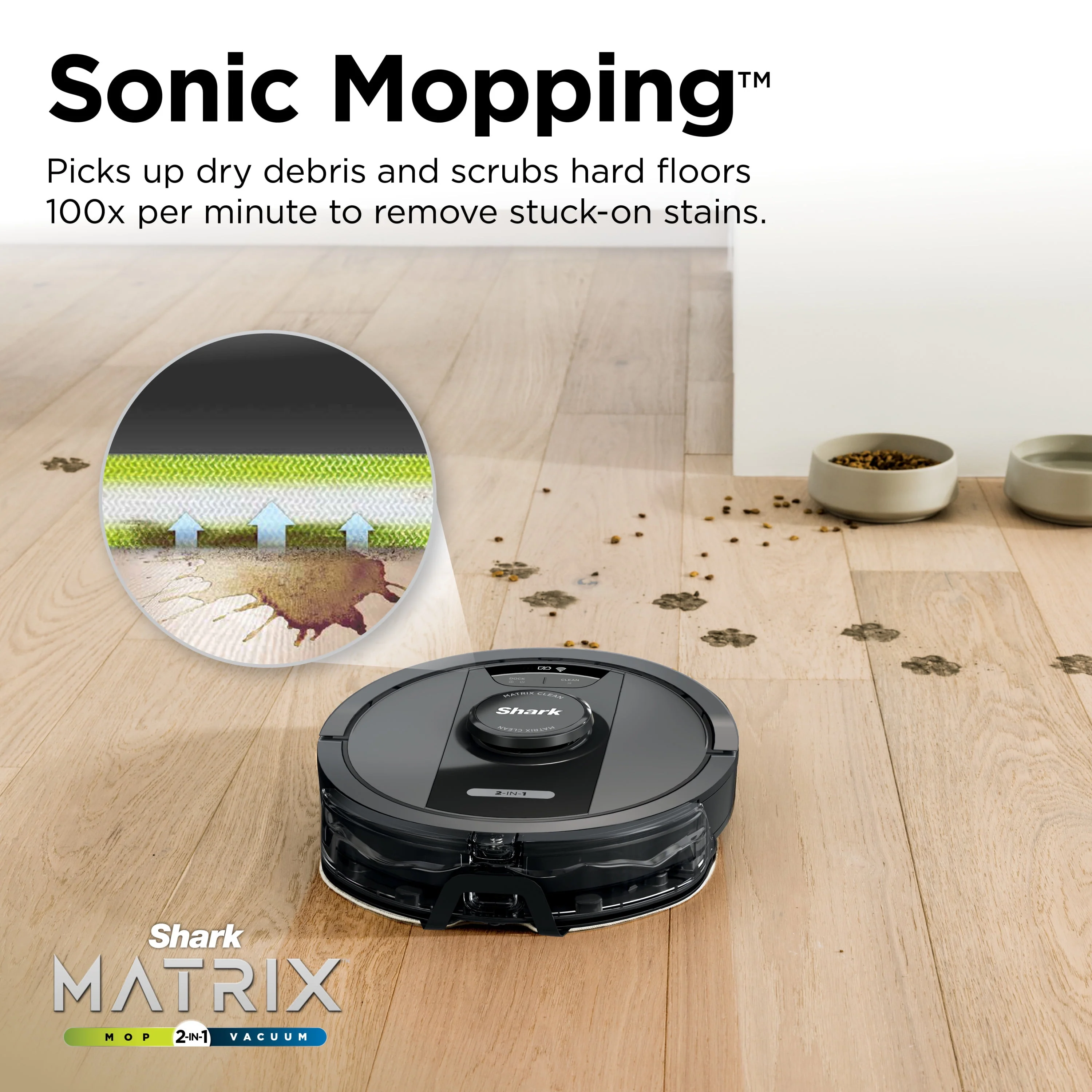Shark Matrix Self-Empty Robot Vacuum & Mop with No Spots Missed, Bagless 30-Day Capacity, Precision Home Mapping, Wi-Fi, RV2400WS
