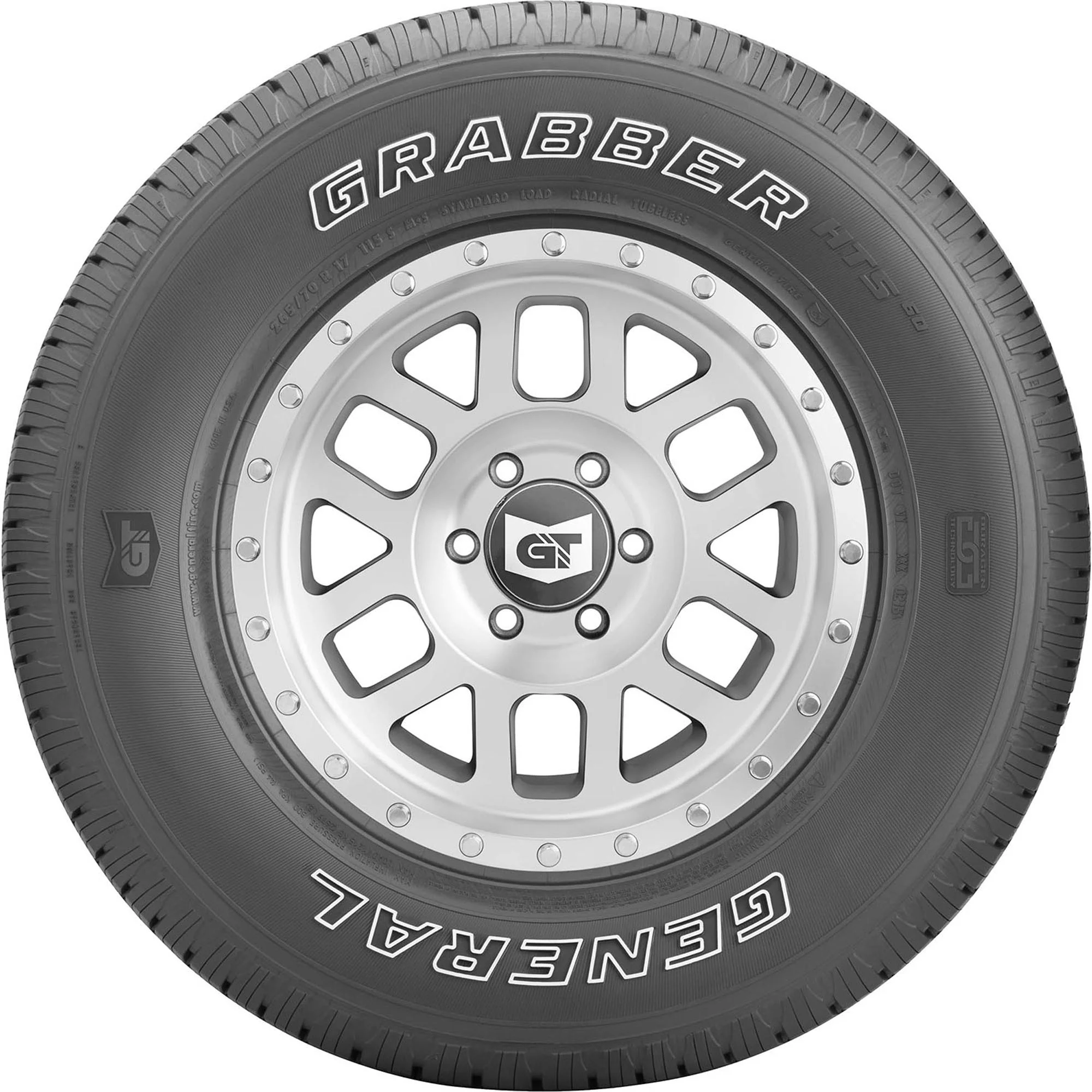 General Grabber HTS60 All Season 275/60R20 115S Light Truck Tire Fits: 2016-18 Ram 1500 HFE, 2019-23 Chevrolet Silverado 1500 LT Trail Boss