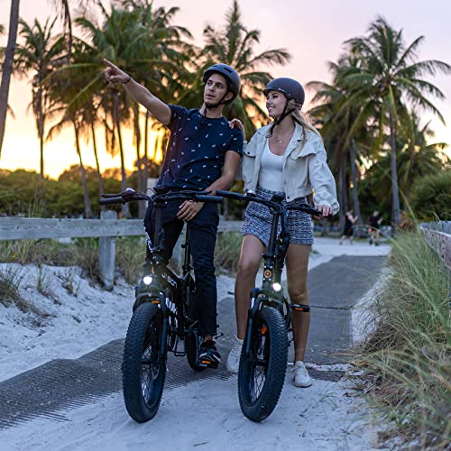 Jasion EB7 2.0/ST Electric Bike for Adults, 1200W Peak Motor 28MPH Max Speed Folding Ebike, 48V 10AH Removable Battery