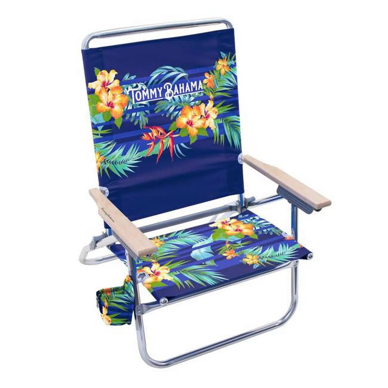 Tommy Bahama 8079884 4-Position Assorted Color Beach Folding Chair, Pack of 4