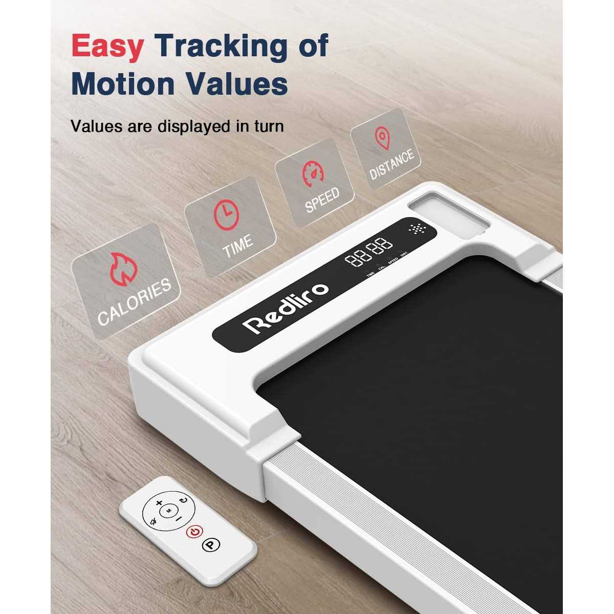 Redliro Walking Pad Under Desk Treadmill 265lbs 2.25hp Running Machine for Home Office - Sports Supplies Online Store
