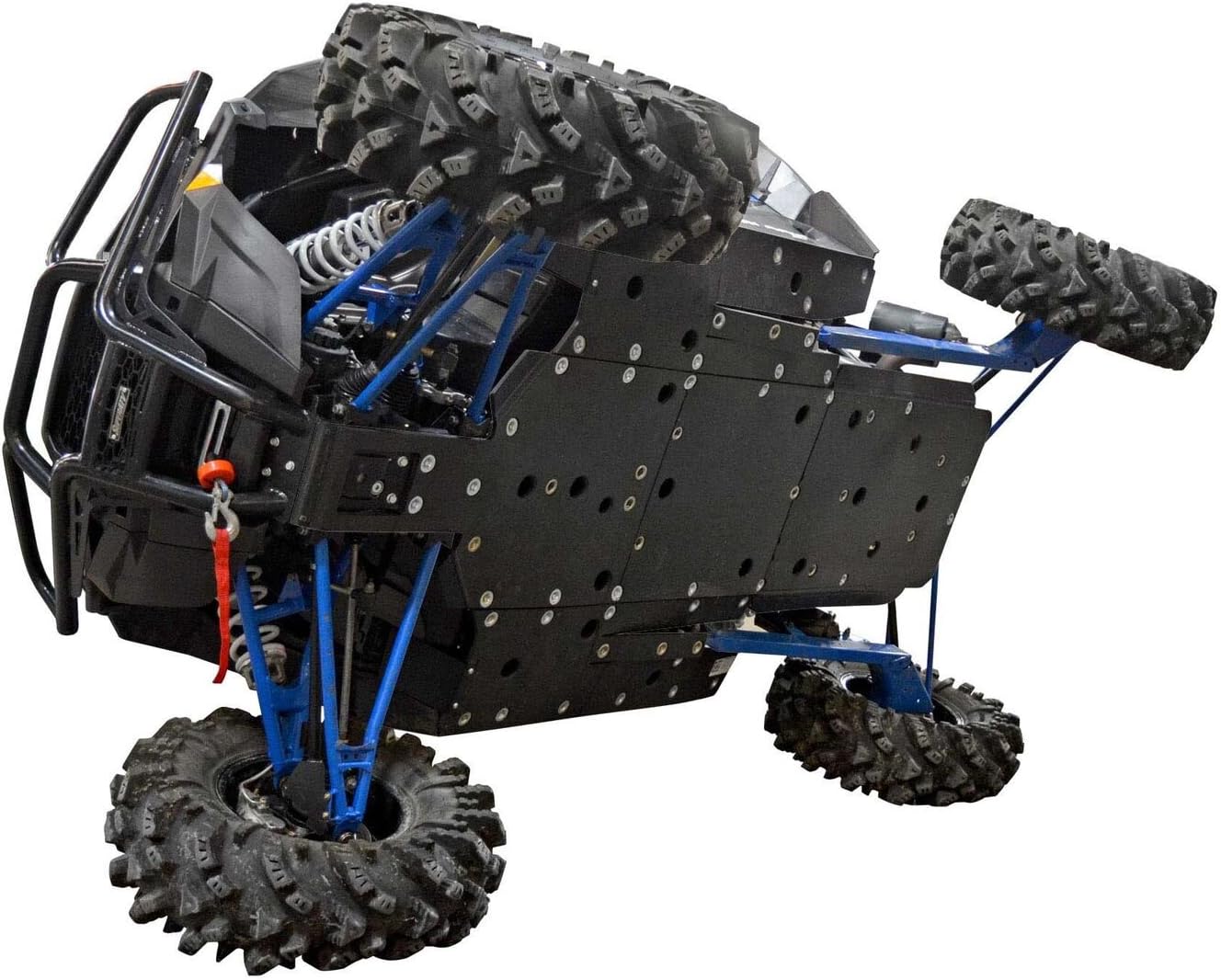 SuperATV Full Skid Plate for 2014-2015 Polaris RZR XP 1000 | Made In The USA l 1/2” Thick Proprietary ARMW Material | Full Front to Back Protection |
