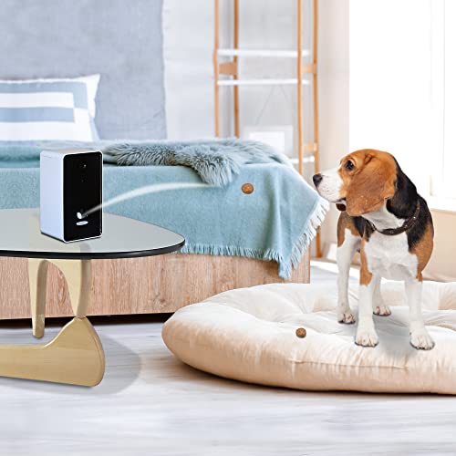 Smartphone-Controlled Pet Treat Dispenser with Camera and Two-Way Communication,WiFi,Alexa,and Google Home-Enabled Programmable Treat Dispenser