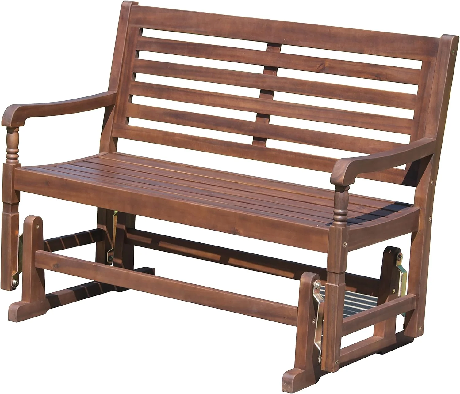 Nantucket Glider Bench, Brown