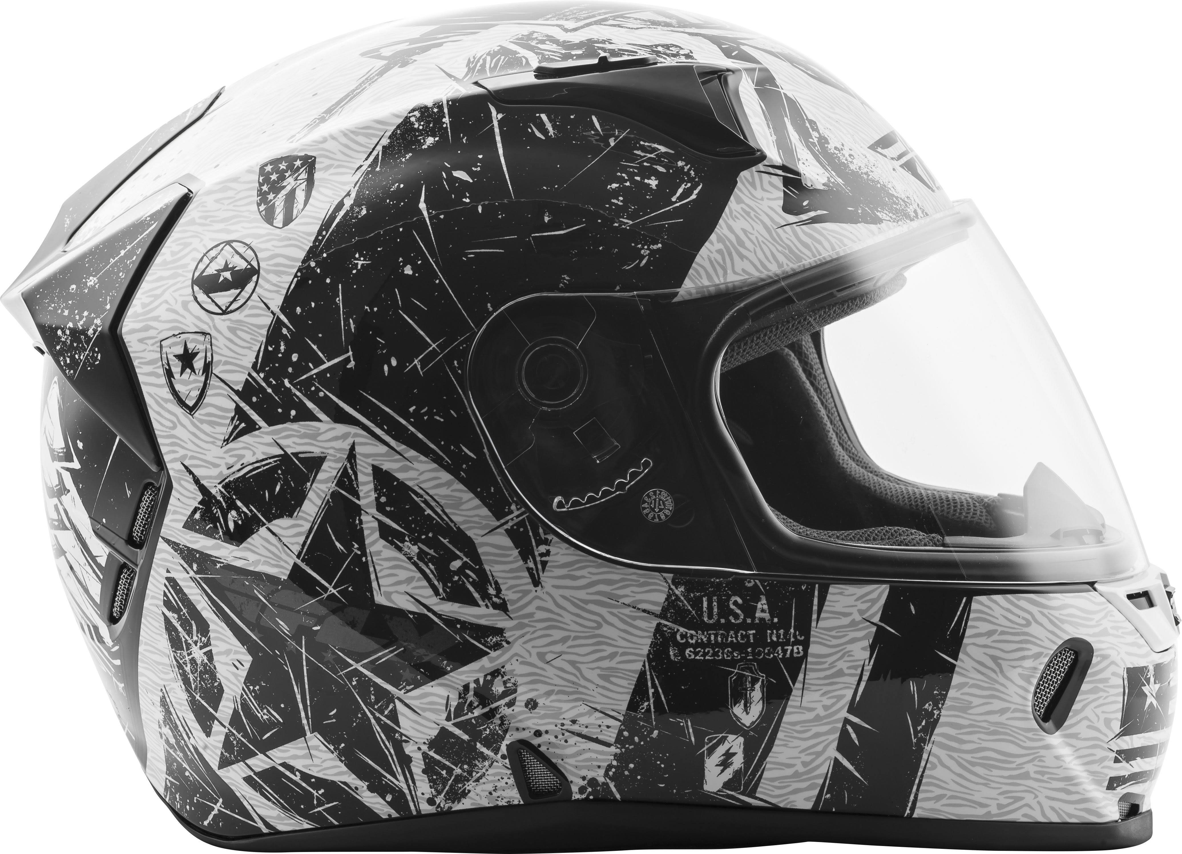 Fly Racing Revolt Helmet - Liberator (Medium) (White/Black)