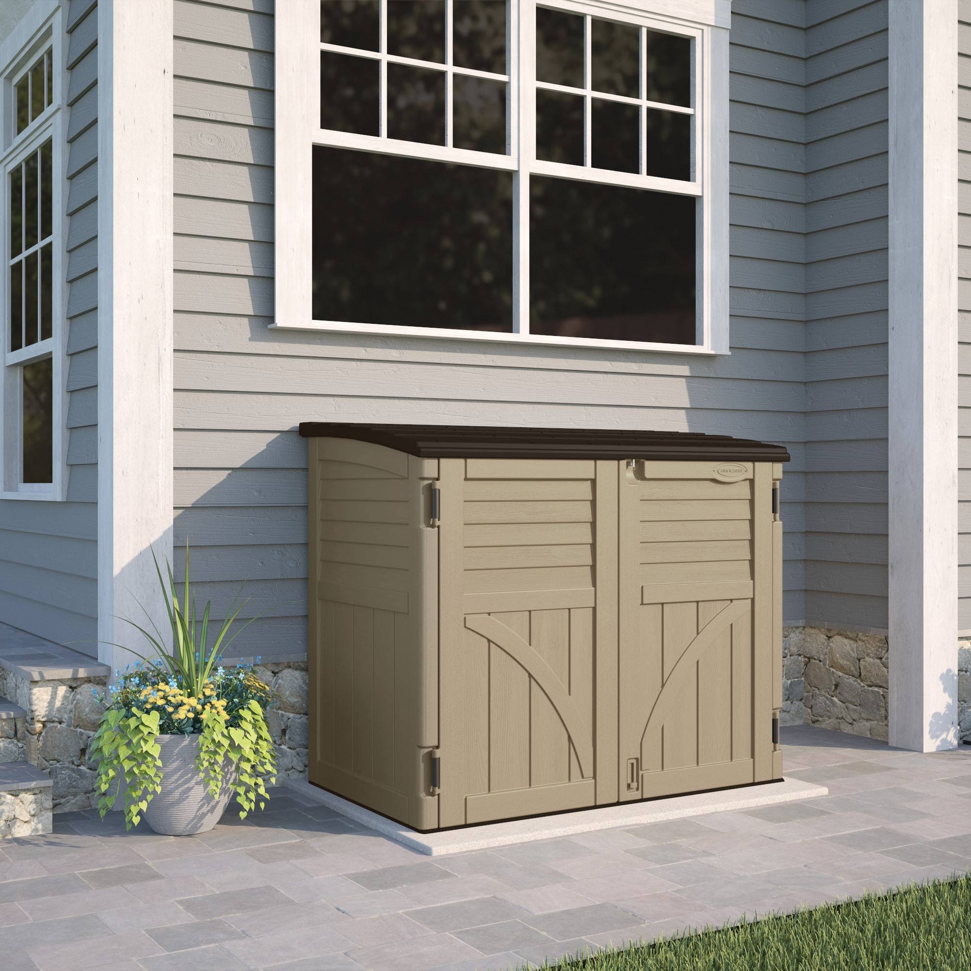 Suncast 34 Cu. ft. Horizontal Storage Shed