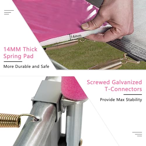 SKOK Trampoline 8FT 10FT 12FT 14FT 15FT Trampolines with Enclosure Net