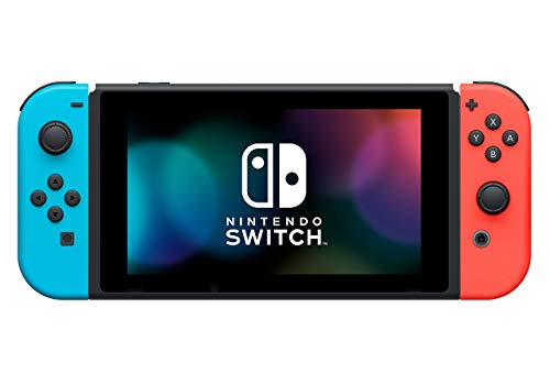 Nintendo Switch Game Console - Black (HAC-001(-01) w/ OEM Blue/Red Joycon (Renewed)