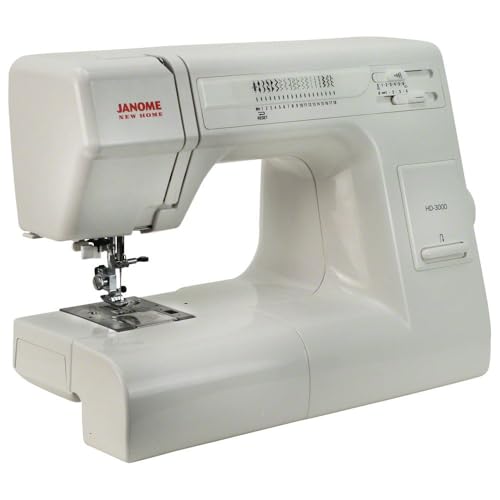Janome HD3000 Heavy-Duty Sewing Machine with 18 Built-in Stitches + Hard Case