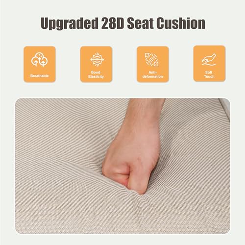 7 Pieces Outdoor Furniture Set with Swivel Chairs