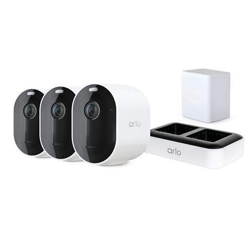 Arlo Pro 5S Spotlight Security Camera 2K HDR | Outdoor | Wireless | Dual-Band Wi-Fi Connects to Strongest Network |12X Zoom, 2-Way Audio, Siren