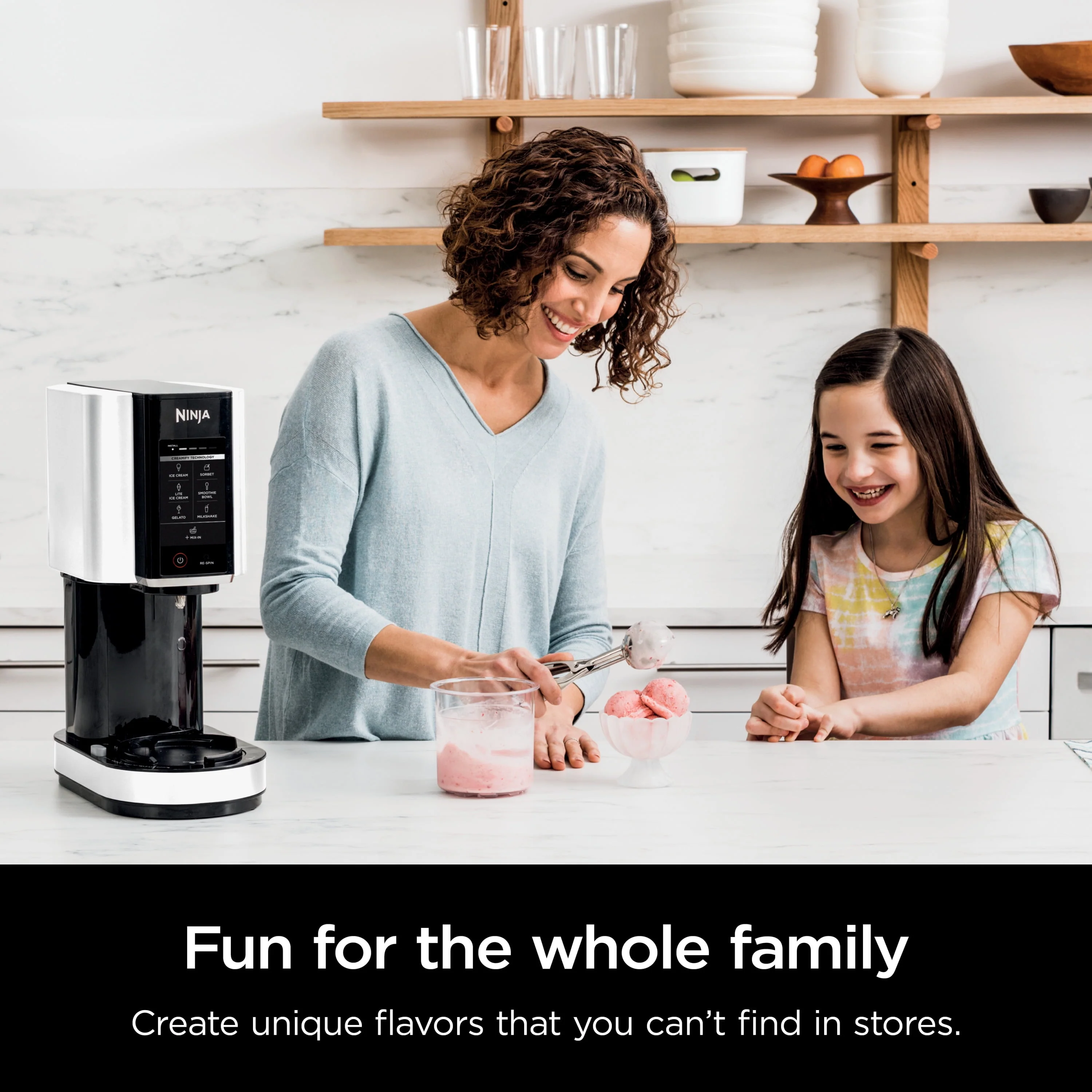 Ninja鈩?CREAMi鈩? Ice Cream Maker, 7 One-Touch Programs, Blue - NC301NV