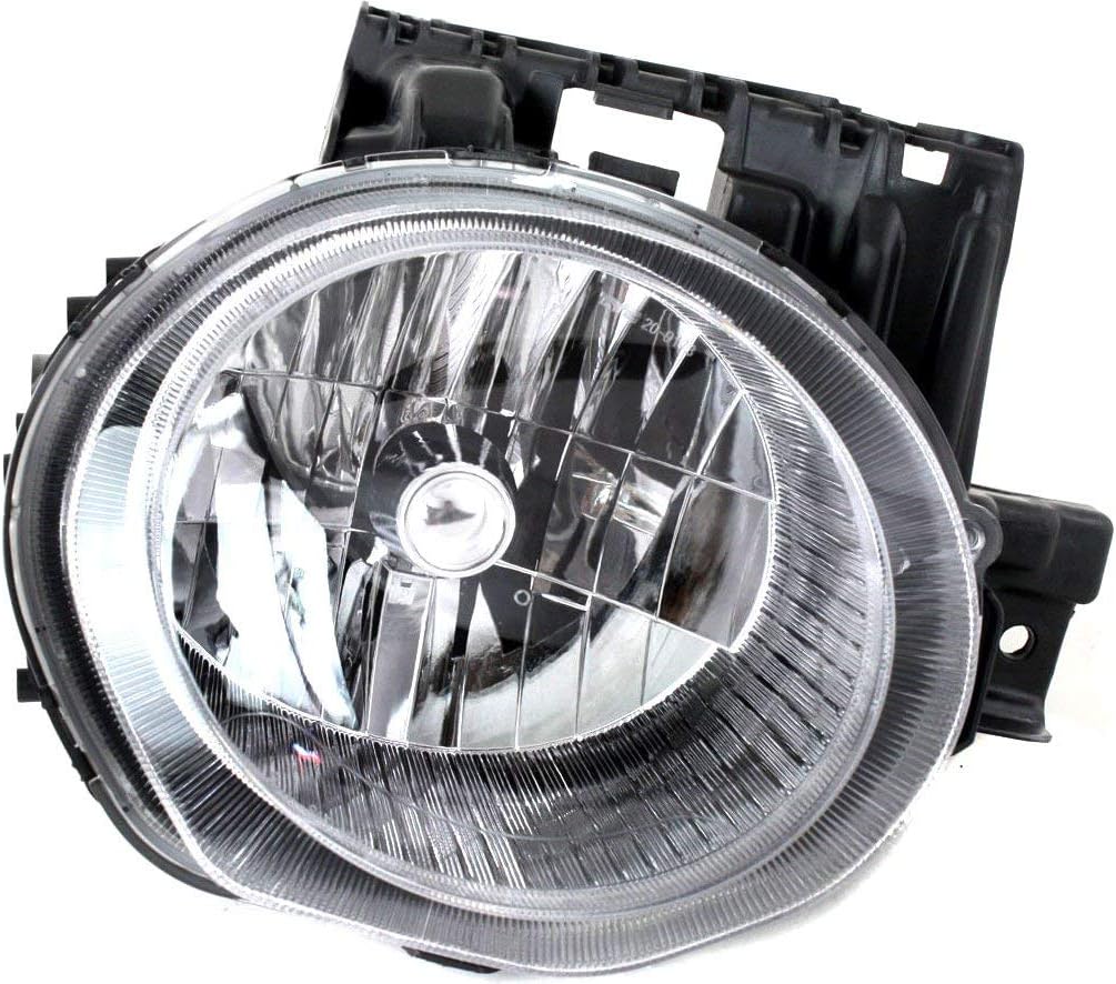 Evan-Fischer Headlight Set Compatible with 2011-2014 Nissan Juke Left Driver and Right Passenger Side Halogen With bulb(s)