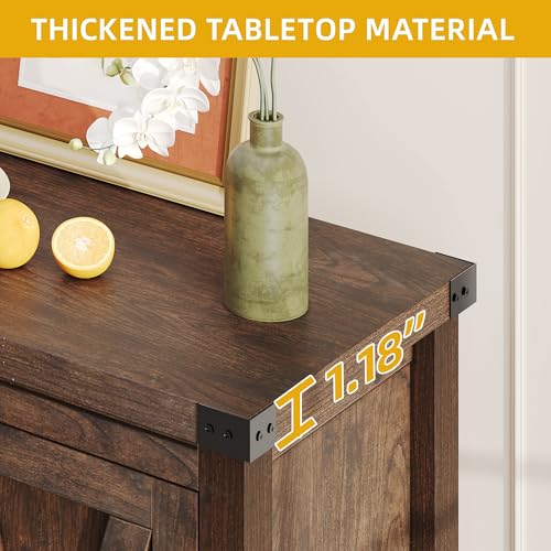 DWVO 55'' Sideboard Buffet Cabinet with Storage, Farmhouse Kitchen Storage Cabinet with Doors