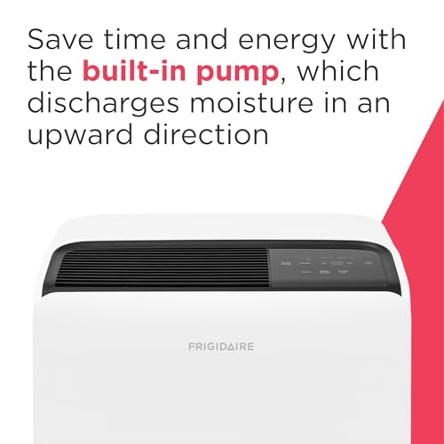 Frigidaire 50-Pint Portable Dehumidifier with Wi-Fi and Energy Star Certification for Medium/Large Rooms & Basements, Custom Humidity Control