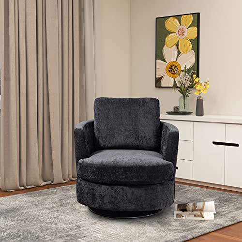 ODUWA Swivel Barrel Chair Set of 2
