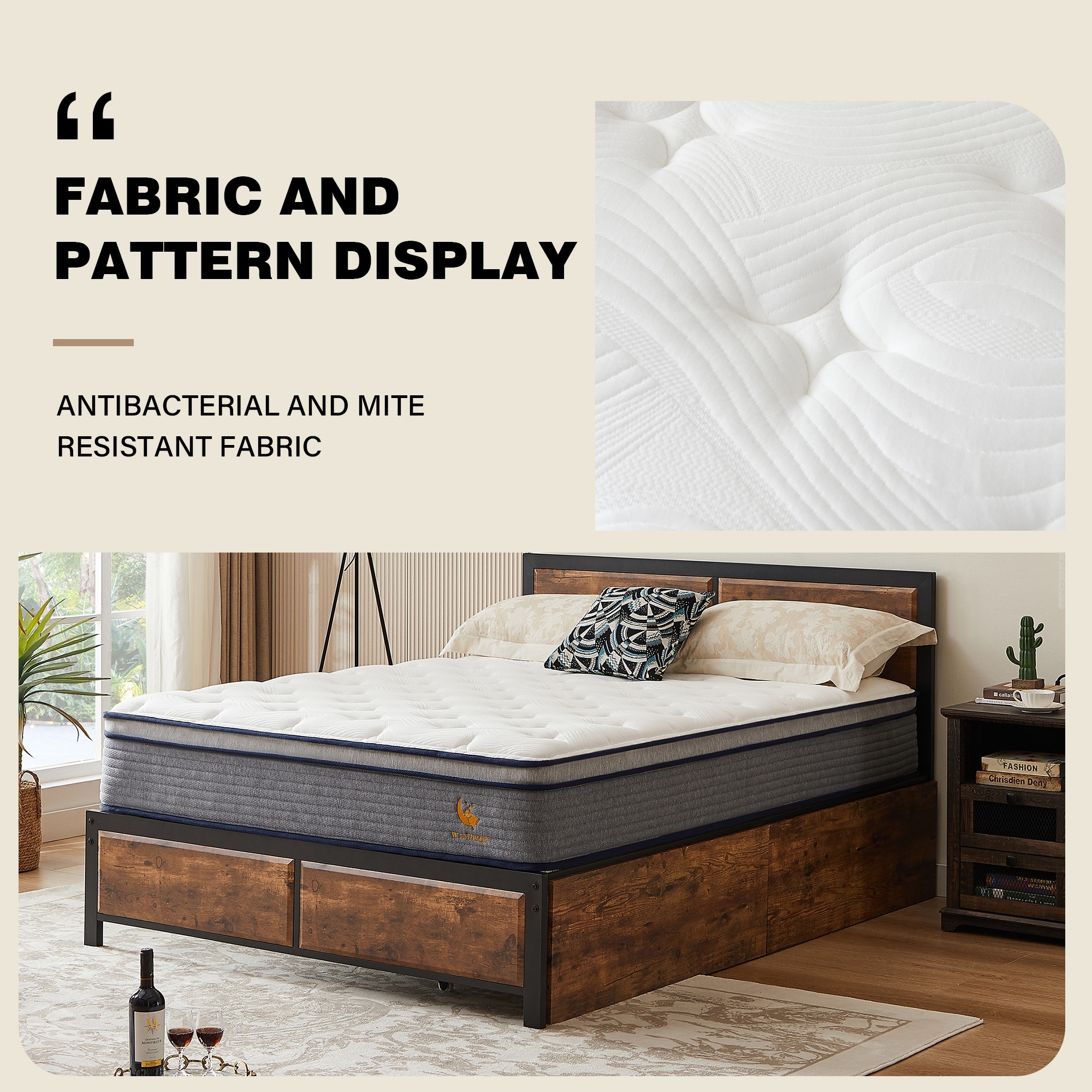 12"  Medium Firm  Innerspring Mattress Queen