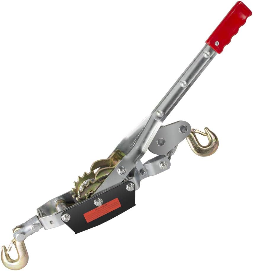 Zinnor 4-Ton Dual Gear Power Puller, Heavy-Duty Hand Puller with Cable Rope – 4 Ton Capacity, Dual (2) Gear