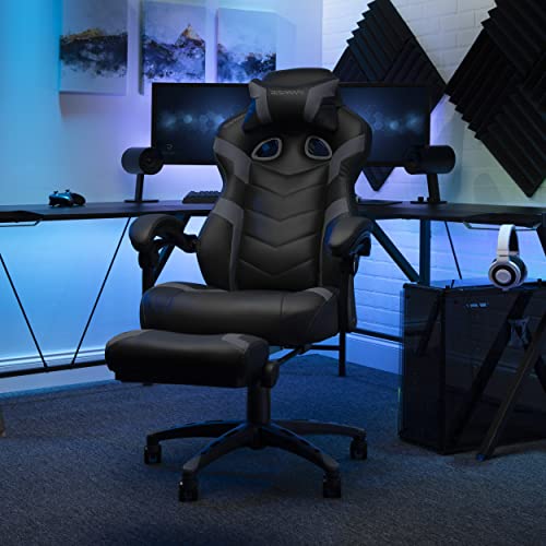 RESPAWN 110 Pro Gaming Chair - Gaming Chair with Footrest, Reclining Gaming Chair, Video Gaming Computer Desk Chair, Adjustable Desk Chair