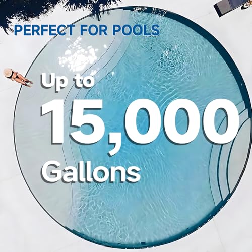 Swimming Pool Heat Pump, Pool Heater for In-Ground and Above Ground Pools, Max Output 37960BTU, Electric Heater Pump for Pools