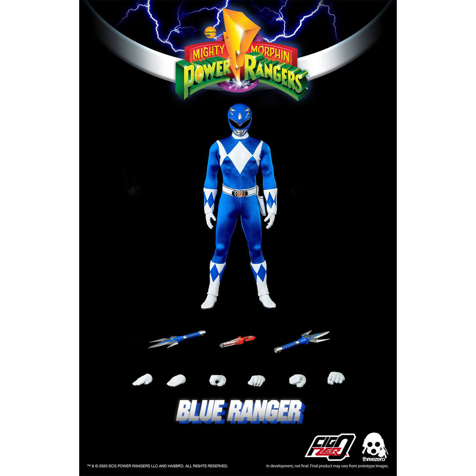 Mighty Morphin Power Rangers Blue Ranger 1/6 Scale Action Figure