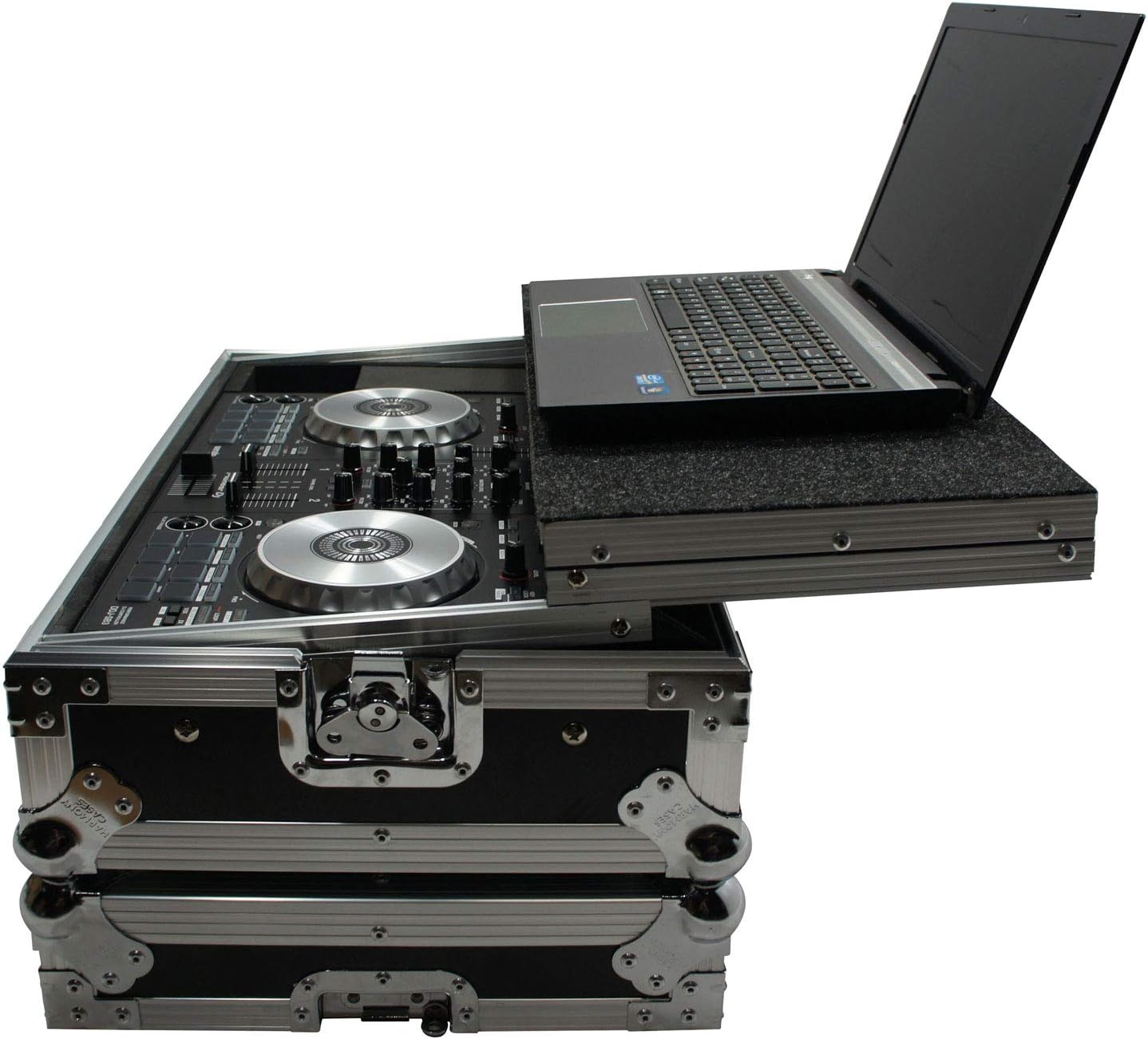 Harmony HCDDJSBLT Flight Glide Laptop Stand Road DJ Case Compatible with Pioneer DDJ-SB3 (case only)