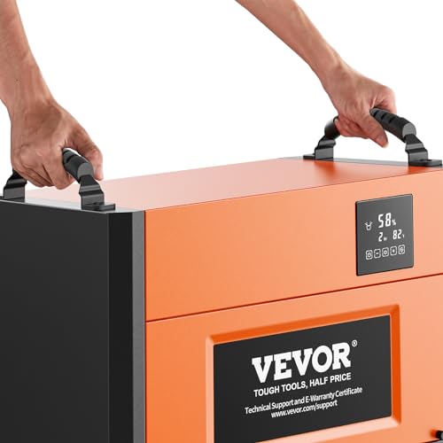 VEVOR Commercial Dehumidifier with Drain Hose for Crawl Spaces, Basements Warehouse & Job Sites