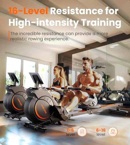 YOSUDA Magnetic/Water Rowing Machine for Home - Rower Machine Use with Bluetooth, App Supported, Rowing Machine for Taller Power Athletes