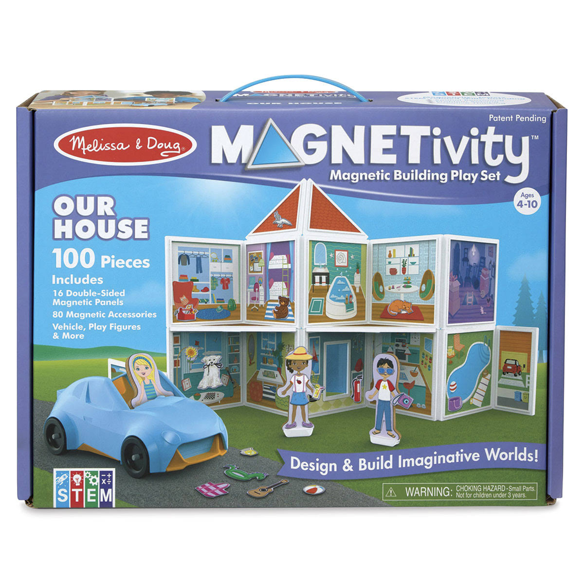 Melissa u0026 Doug - MAGNETivity Magnetic Building Play Set - Our House