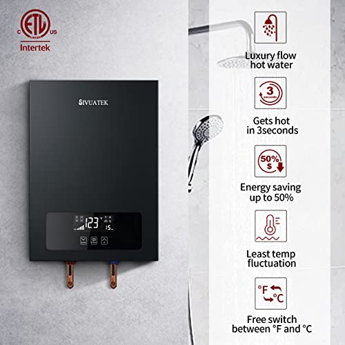 Electric Tankless Water Heater on Demand Point of Use Water Heater V7B-140B 180B
