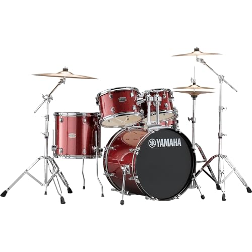 Yamaha Rydeen 5pc Shell Pack with 22" Bass Drum, Black Glitter