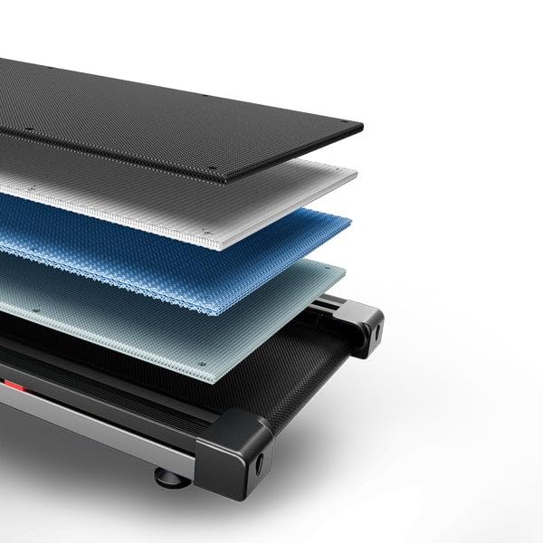 DeerRun Treadmills for Home with Incline and Handles, 3.5 HP Foldable Treadmill 350 LBS Weight Capacity for Small Spaces